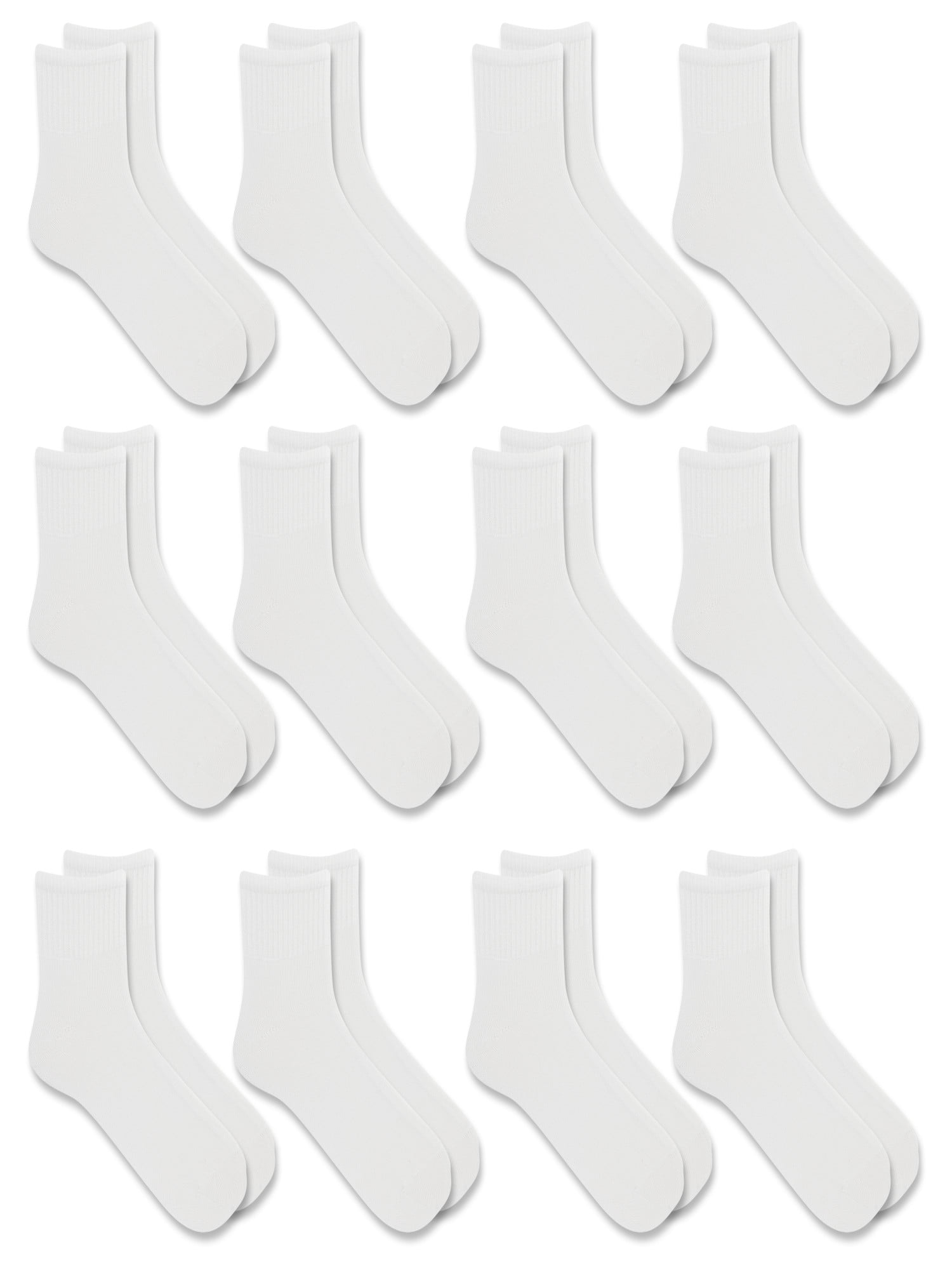 Athletic Works Men's Lightweight Ankle Socks, 12-Pack, Moisture-Wicking, Lightweight Fabric, Fits Shoe Sizes 6-12