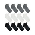 thumbnail image 1 of Athletic Works Men's Lightweight Low Cut Socks, 12-Pack, Moisture-Wicking, Lightweight Fabric, Fits Shoe Sizes 6-12, 1 of 4