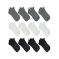thumbnail image 1 of Athletic Works Men's Lightweight No Show Socks, 12-Pack, Moisture-Wicking, Lightweight Fabric, Fits Shoe Sizes 6-12, 1 of 4