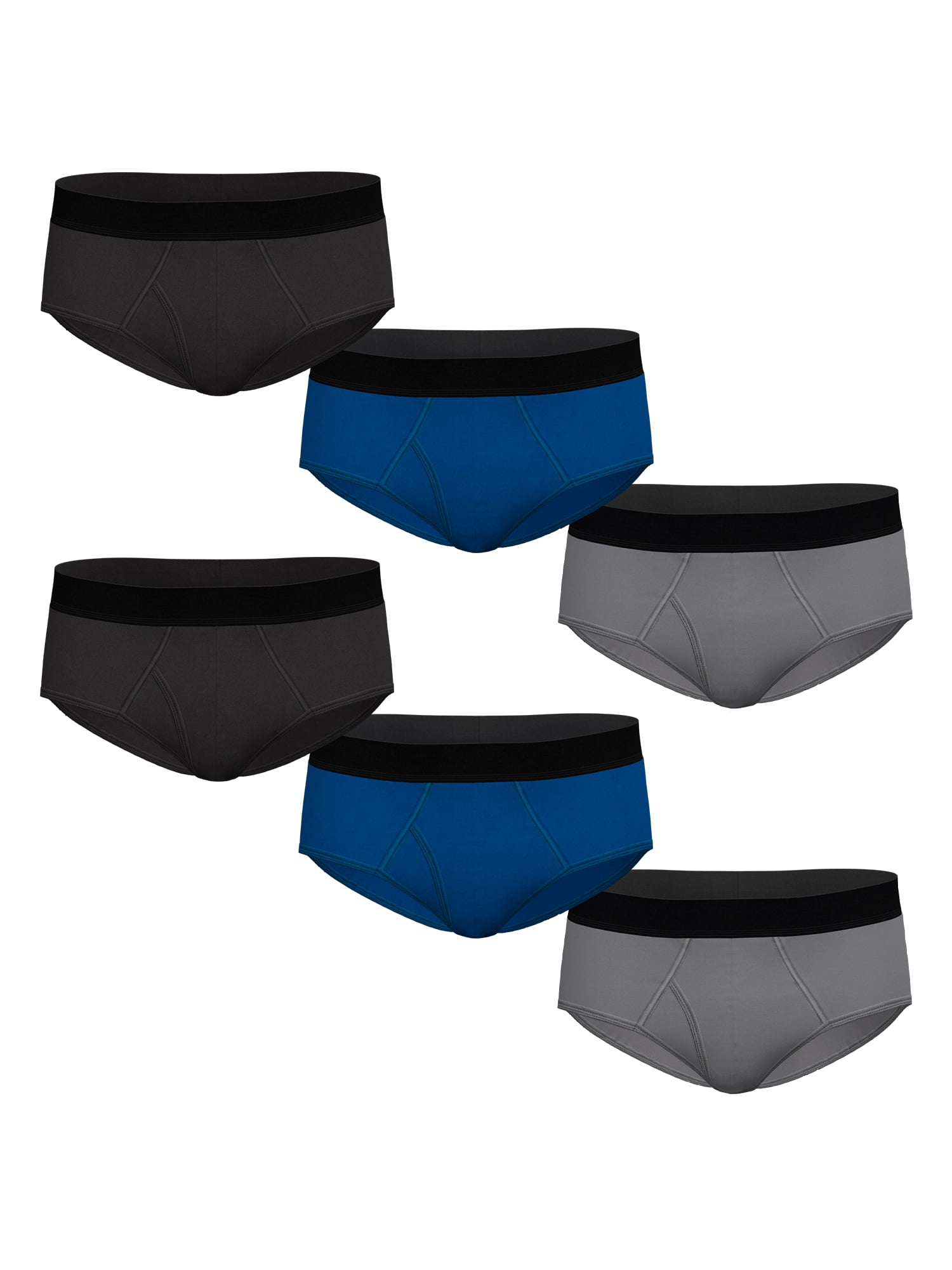 Athletic Works Men's Performance Cotton Brief, 6 Pack