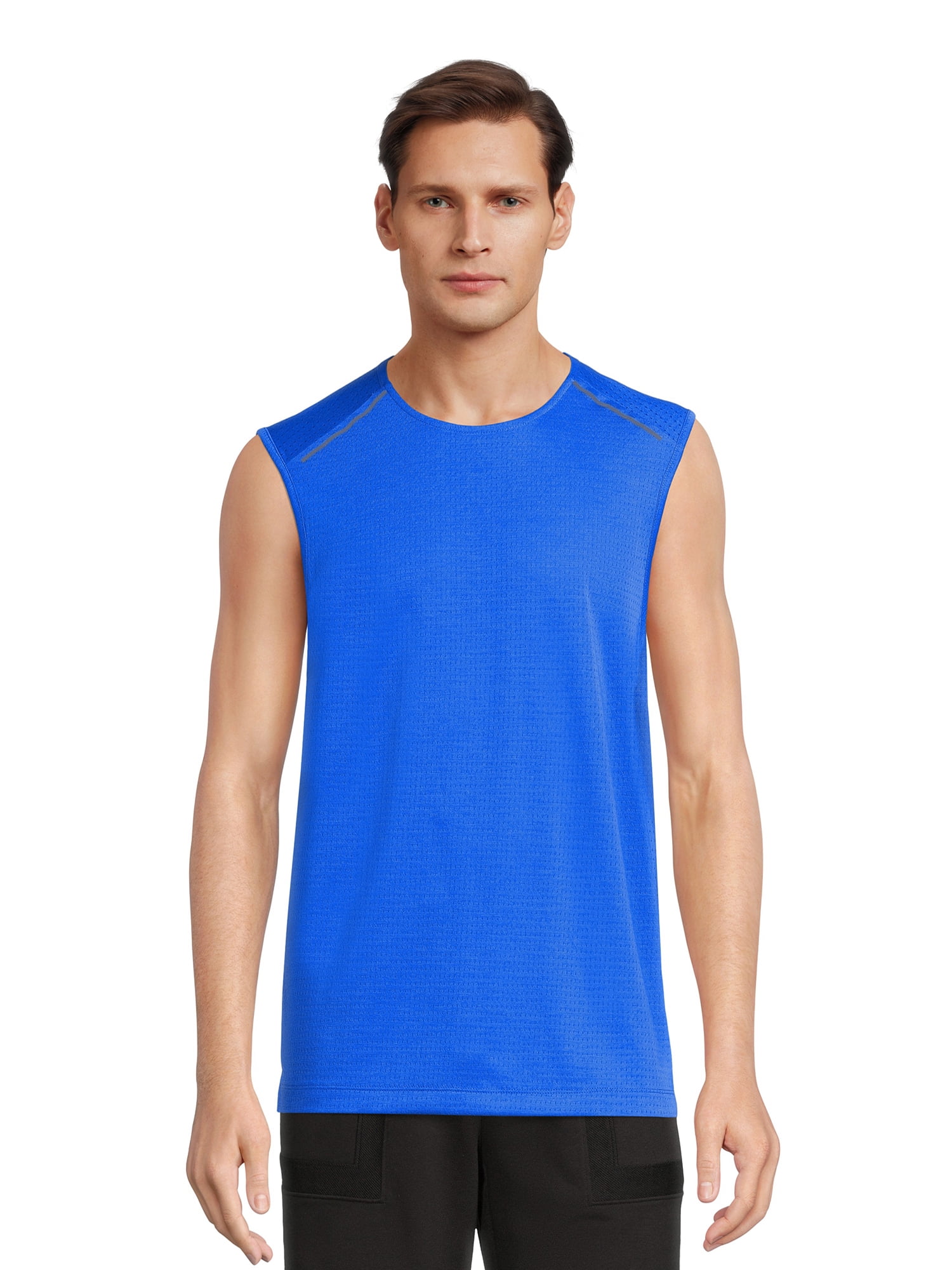 Athletic Works Men's Performance Sleeveless Muscle Tee, Sizes S-3XL ...