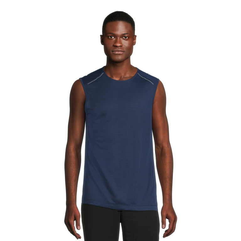 Tek Gear Performance Top Drytek Lt Blue Performance Sleeveless Tank Muscle  Tee