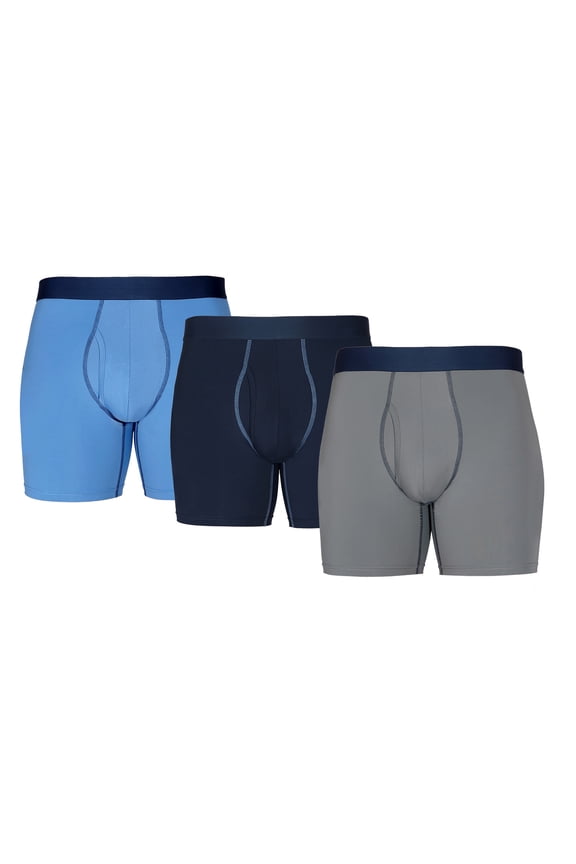 Men's Performance Stretch Nylon Boxer Briefs, 3 Pack