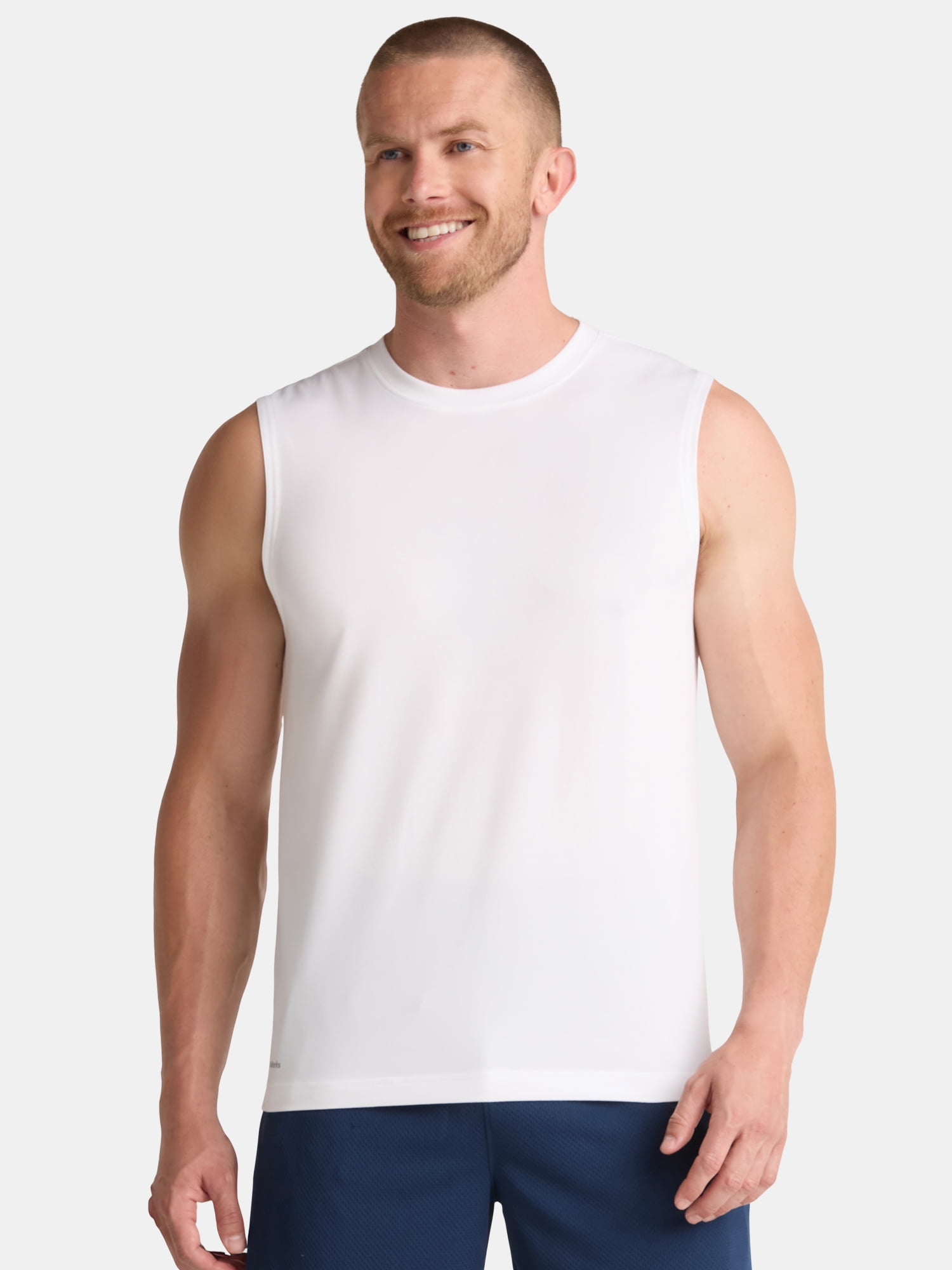 Athletic Works Men's & Big Men's Jersey and Space Dye Muscle Tee, Sizes XS-5XL