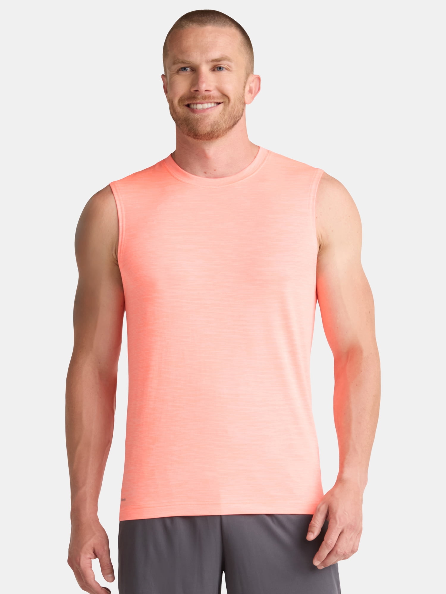 Athletic Works Men's & Big Men's Jersey and Space Dye Muscle Tee, Sizes XS-5XL