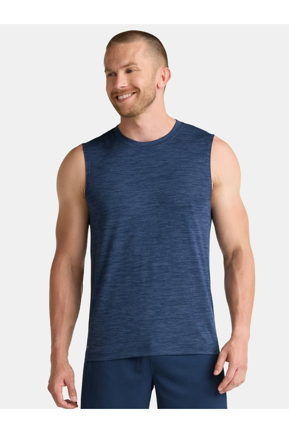 Men's & Big Men's Jersey and Space Dye Muscle Tee, Sizes XS-5XL