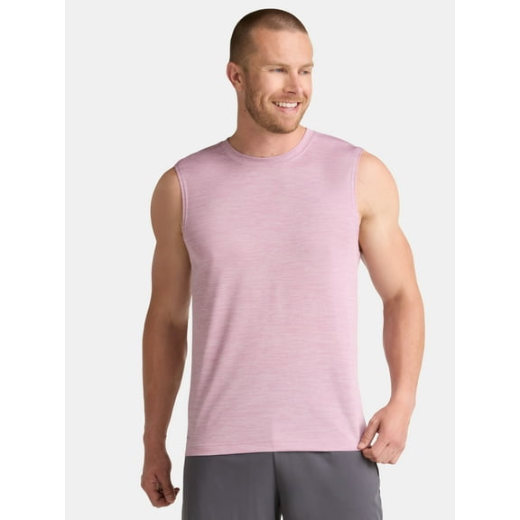 Athletic Works Men's & Big Men's Jersey and Space Dye Muscle Tee, Sizes XS-5XL