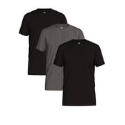 Athletic Works Men's Polymesh Crewneck T-Shirt, 3-Pack