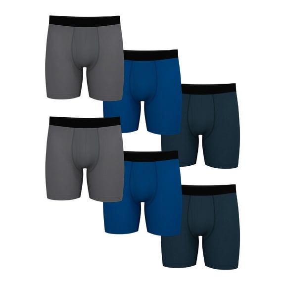Athletic Works Men's Pro Form Boxer Brief, 6 Pack