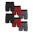 thumbnail image 1 of Athletic Works Men's Pro Form Boxer Brief, 6 Pack, 1 of 5