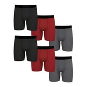 Athletic Works Men's Pro Form Boxer Brief, 6 Pack