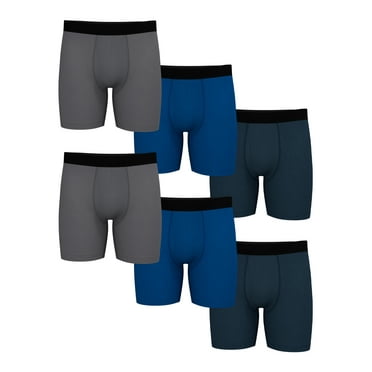 Athletic Works Men's Pro Form Boxer Brief, 6 Pack