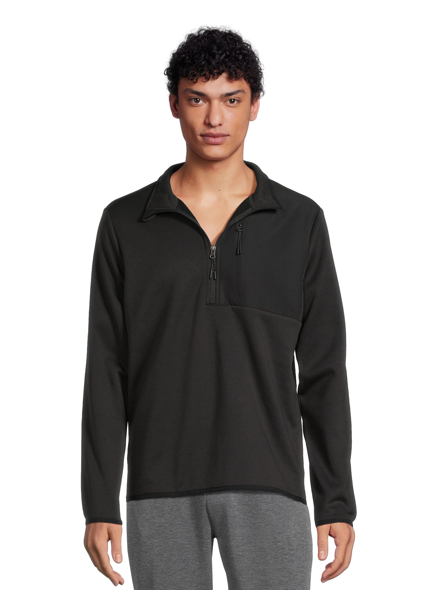 Athletic Works Quarter Zip Tech Fleece Pullover