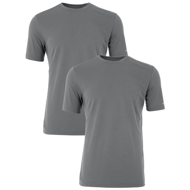 Athletic Works Men's Quick Dry Performance Mesh Short Sleeve Tee 2 Pack