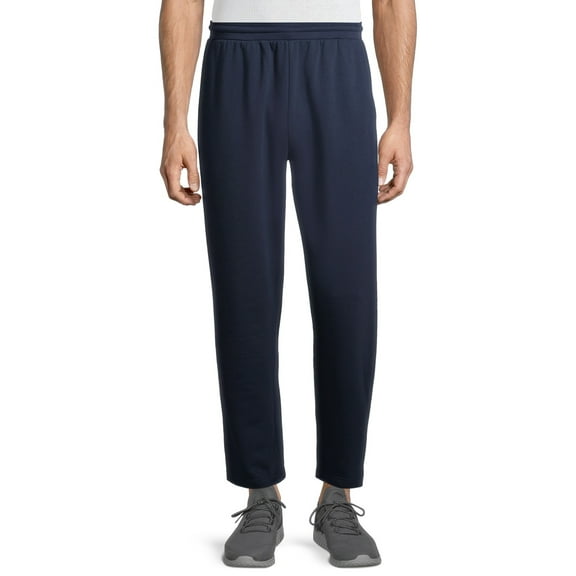 Athletic Works Men's Relaxed Fleece Open Bottom Sweatpants, up to Size 2XL