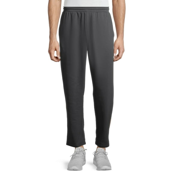Athletic Works Men's Relaxed Fleece Open Bottom Sweatpants, up to Size 2XL