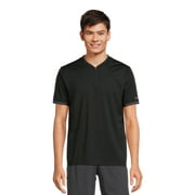 Athletic Works Men’s Retro Quarter Zip Tee with Short Sleeves, Sizes S-3XL
