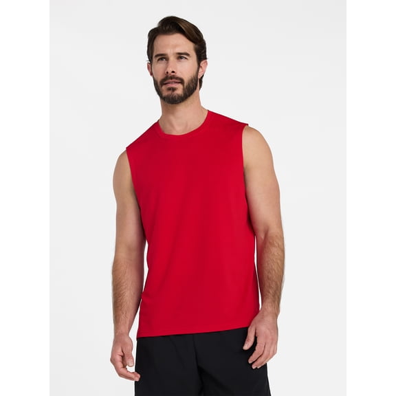 Athletic Works Men’s Sleeveless Mesh Muscle Tee, Sizes XS-5XL