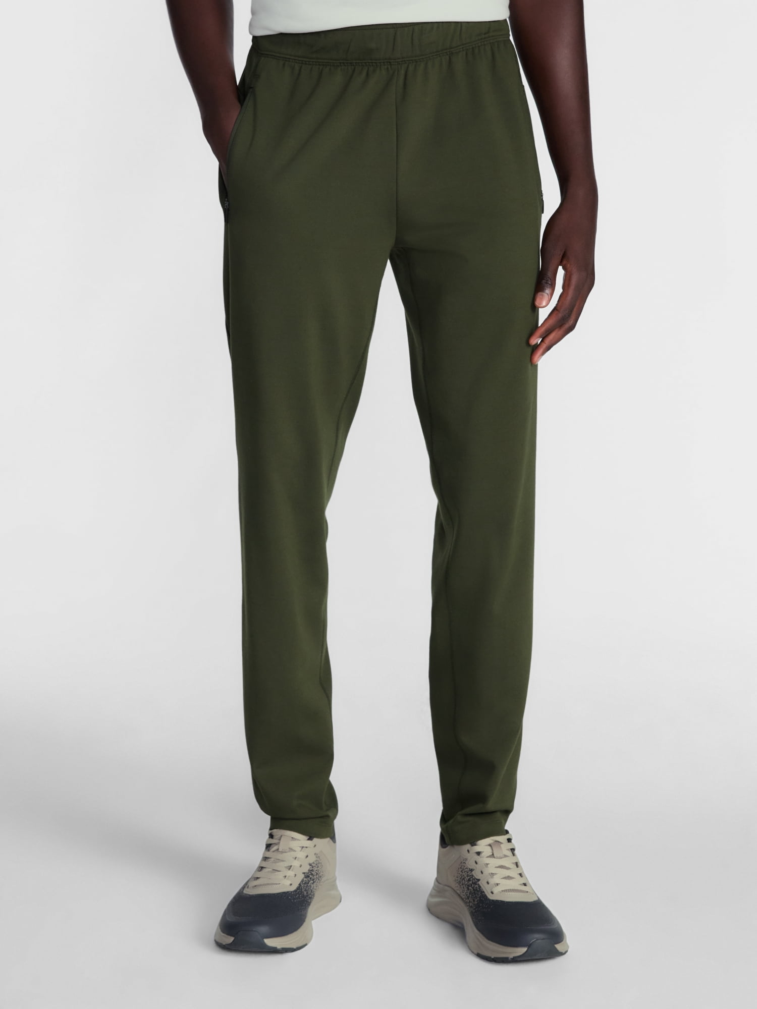 Athletic Works Men's and Big Men's Slim Knit Pants, 30" Inseam, Sizes XS-4XLT