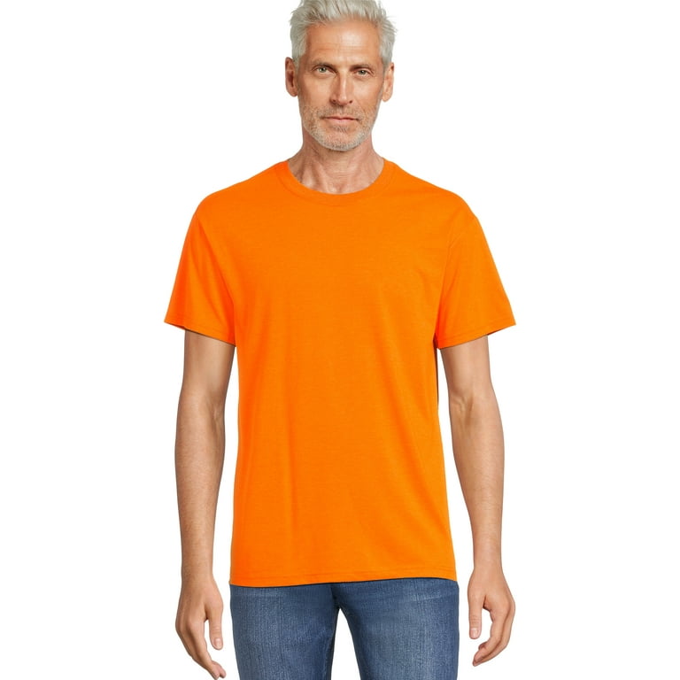 Athletic Works Men's Solid Tri-Blend T-Shirt with Short Athletic Works Men's Solid Tri-Blend T-Shirt with Short