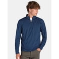 thumbnail image 1 of Athletic Works Men's ButterCore Quarter Zip Pullover, Sizes S-3XL, 1 of 5
