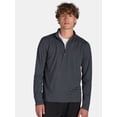 thumbnail image 1 of Athletic Works Men's ButterCore Quarter Zip Pullover, Sizes S-3XL, 1 of 5