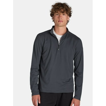 Athletic Works Men's ButterCore Quarter Zip Pullover, Sizes S-3XL