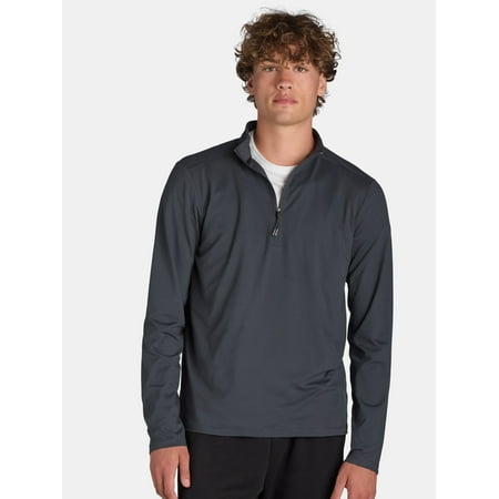 Athletic Works Men's ButterCore Quarter Zip Pullover, Sizes S-3XL