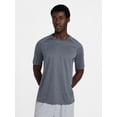 thumbnail image 1 of Athletic Works Men's Tonal Stripe Workout Shirt with Short Sleeves, Sizes XS-4XLT, 1 of 5