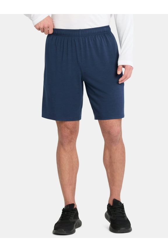 Men's & Big Men's Tri Blend Active Shorts, 9" Inseam, Sizes S-5XL