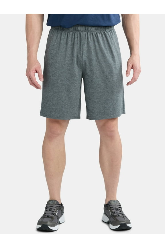 Men's & Big Men's Tri Blend Active Shorts, 9" Inseam, Sizes S-5XL