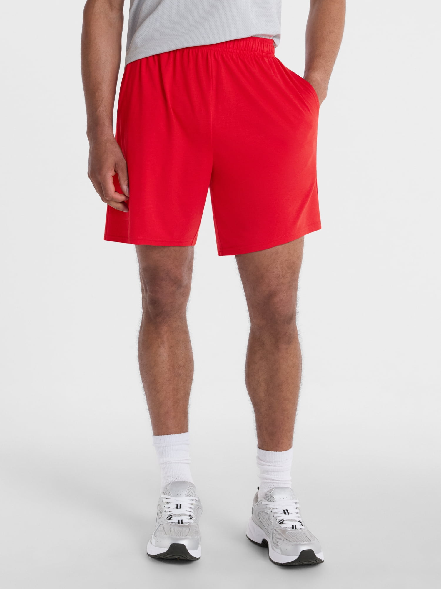 Men's and Big Men's Tri-Blend Active Shorts, 7" Inseam, Sizes XS-5XL