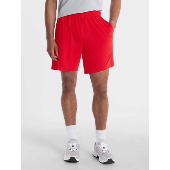 Athletic Works Men's and Big Men's Tri-Blend Active Shorts, 7" Inseam, Sizes XS-5XL