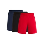 Athletic Works Men's Tri Blend Active Shorts, 3-Pack, Sizes XS-5XL