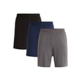 thumbnail image 1 of Athletic Works Men's Tri Blend Active Shorts, 3-Pack, Sizes XS-5XL, 1 of 8