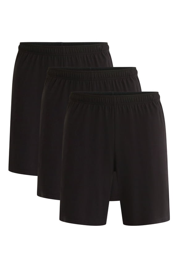 Men's Tri Blend Active Shorts, 3-Pack, Sizes XS-5XL