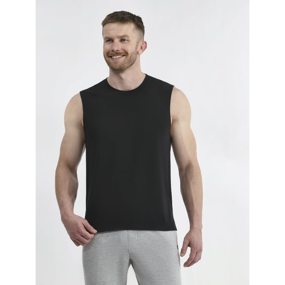 Athletic Works Men's and Men's Big & Tall Tri-Blend Muscle Tee, Sizes XS-4XLT