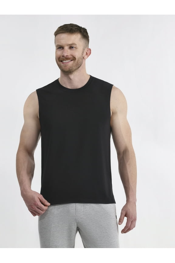 Men's & Big & Tall Tri-Blend Muscle Tee Shirt Tank Top, Sizes XS-4XLT