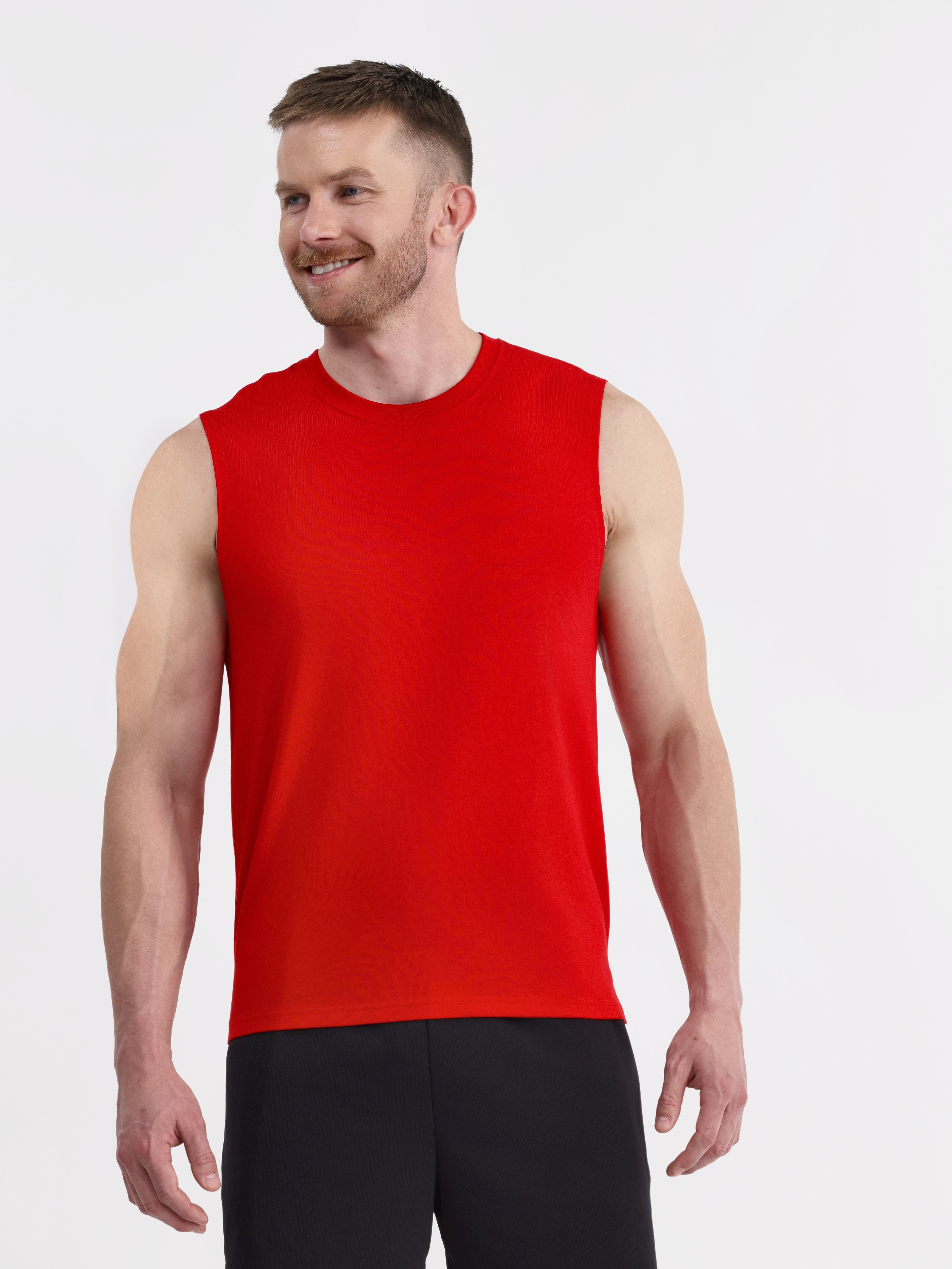 Athletic Works Men's and Men's Big & Tall Tri-Blend Muscle Tee, Sizes XS-4XLT