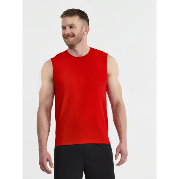 Athletic Works Men's and Men's Big & Tall Tri-Blend Muscle Tee, Sizes XS-4XLT
