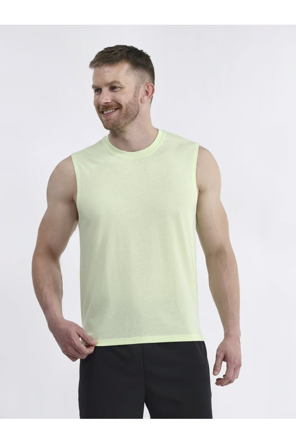 Men's and Men's Big & Tall Tri-Blend Muscle Tee, Sizes XS-4XLT