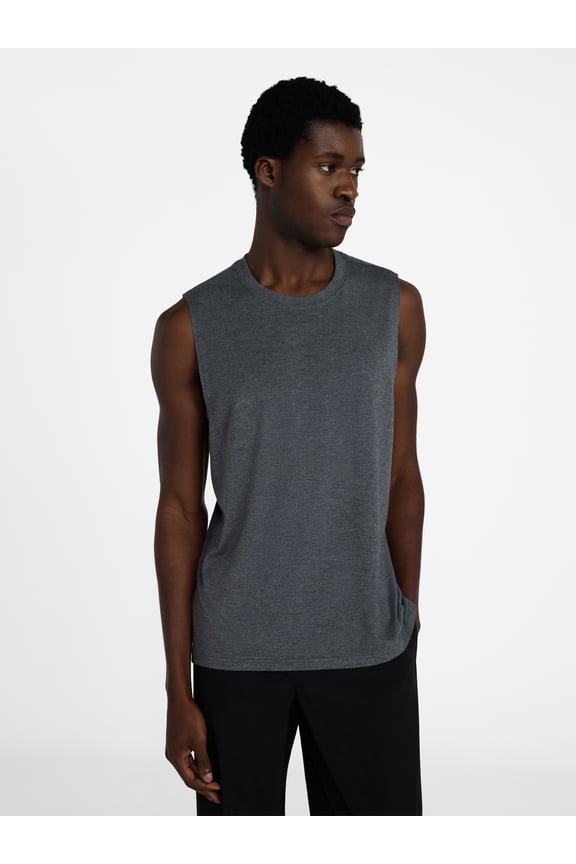 Men's & Big & Tall Tri-Blend Muscle Tee Shirt Tank Top, Sizes XS-4XLT