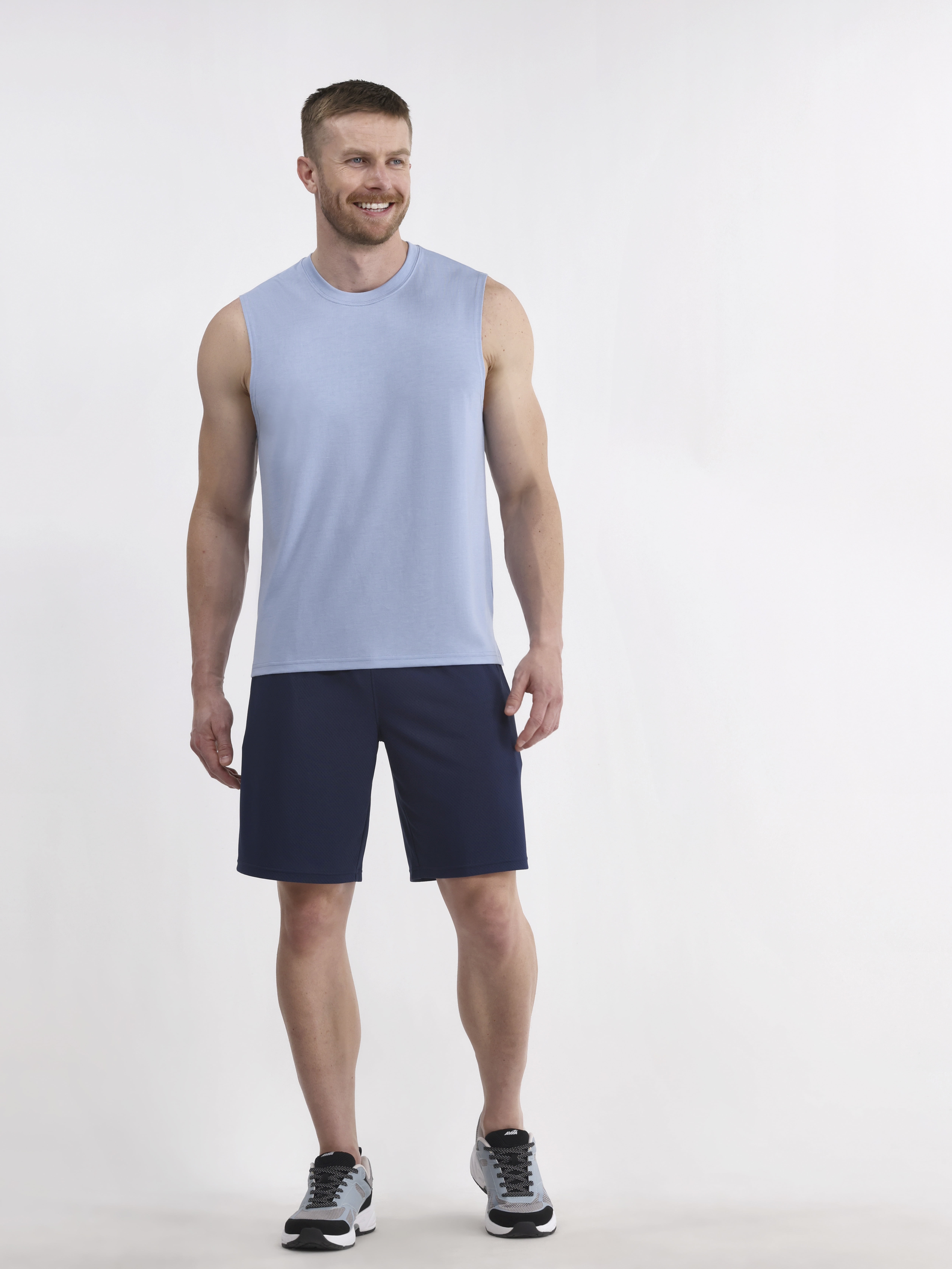 Athletic Works Men's and Men's Big & Tall Tri-Blend Muscle Tee, Sizes XS-4XLT