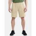 thumbnail image 1 of Athletic Works Men's & Big Men's Tri Blend Active Shorts, 9" Inseam, Sizes S-5XL, 1 of 5