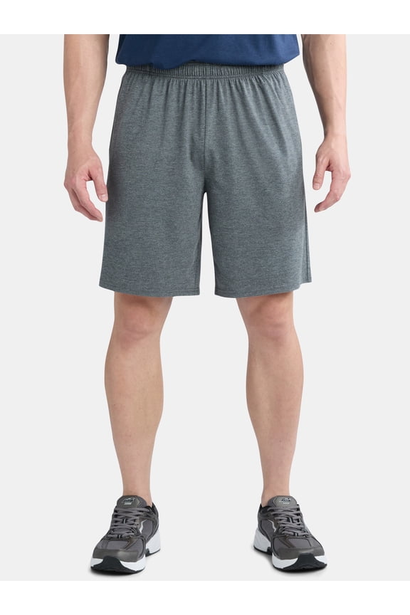 Men's and Big Men's Tri-Blend Active Shorts, 7" Inseam, Sizes S-5XL