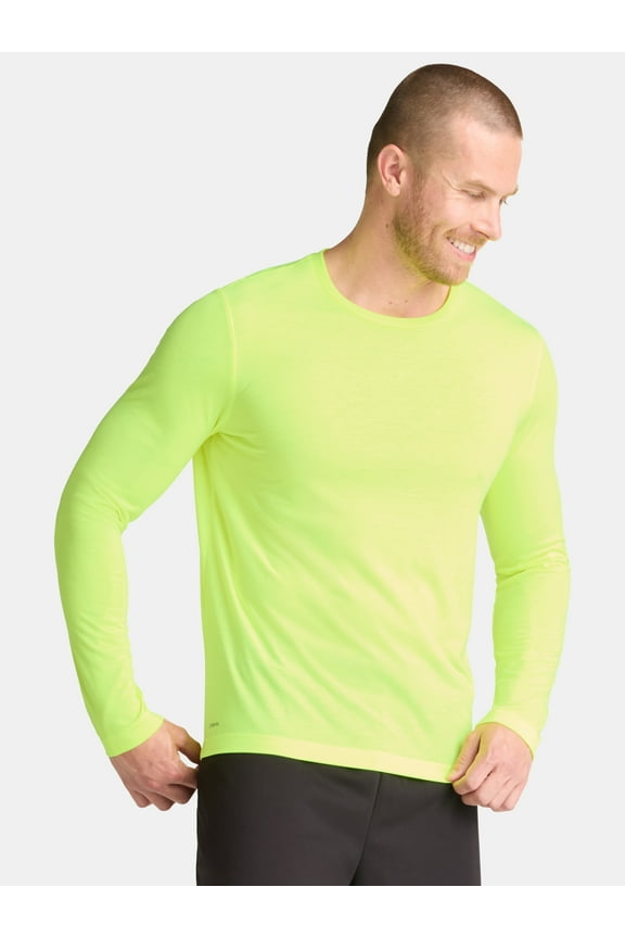 Men's and Big & Tall Men's Tri-Blend Tee with Long Sleeves, Sizes XS-4XLT