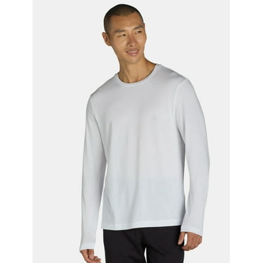 Athletic Works Men's Tri Blend Tee with Long Sleeves, Sizes S-3XL