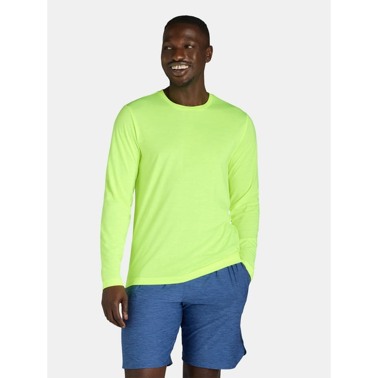 Athletic Works Men s Tri Blend Tee with Long Sleeves Sizes S 3XL