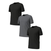 Athletic Works Men's Ultra Lite Mesh Crew Tee, 3-Pack, Sizes S-2XL
