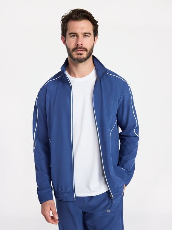 Men's Woven Full Zip Jacket, Midweight, Sizes XS-4XLT